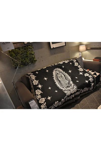 Choice 130x160cm black American Maria's Virgin Mary Tapestry, Street Trend Blanket, Camping Blanket, Sofa O