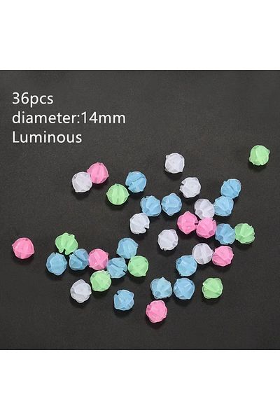 Choice 36pcs Luminous bead 36pcs Bike Wheel Spoke Beads Multiple Colorful Heart-shaped Stars Steel Wire Spo