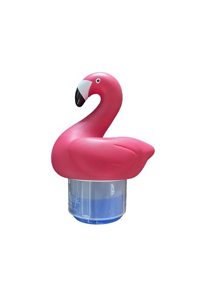 Choice K-403 Floating Pool Chlorine Dispenser (Pink Flamingo), Fits 1 and 3 Inch Tablets for Large and Smal