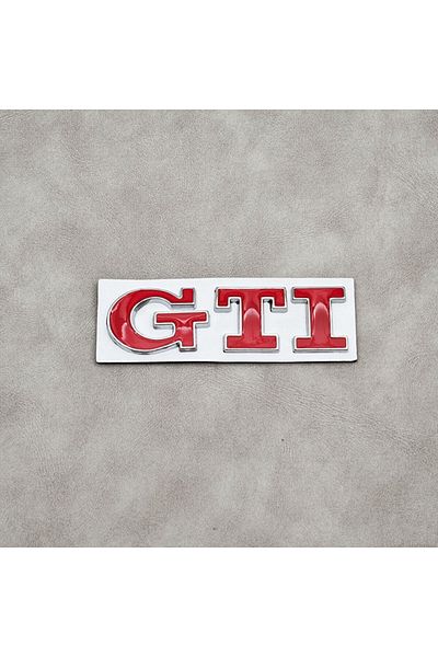 Volkswagen Red Silver 3D Metal Logo GTI Emblem Car Rear Trunk Badge For Volkswagen VW Golf 4 5 6 7 8 Polo Jetta