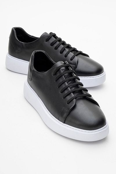 depderi Genuine Leather, Stitched to the Sole, Inner Outer Leather, Thick Sole Men's Casual Shoes
