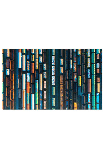 StoryGift Romania Tablou Canvas: Detalii In Micsare Feroviara - Vagon, Transp...