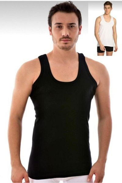 Tutku Ανδρικό χτενισμένο βαμβακερό εσώρουχο Classic Singlet Sweat0101 Οικονομικό πακέτο 6 τεμαχίων