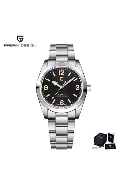 Choice Yellow Pagani Design 2024 New 36mm Men Automatic Mechanical Watches Nh35 Sapphire Stainless Steel Ar