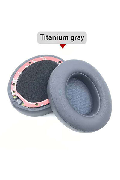 Choice وسائد أذن بديلة من التيتانيوم الرمادي لسماعات Beats Studio 2 3 مع غطاء وسادة إسفنجي فائق النعومة