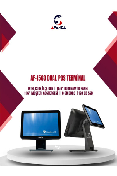 AFANDA Af-1560 15.6" Dokunmatik + 11.6" Müşteri Ekranlı i5 3.Nesil , 8 GB Ram...