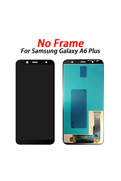 Choice شاشة LCD سوداء بدون إطار بديلة لشاشة اللمس A6 Plus SM-A605FN SM-A605G ...