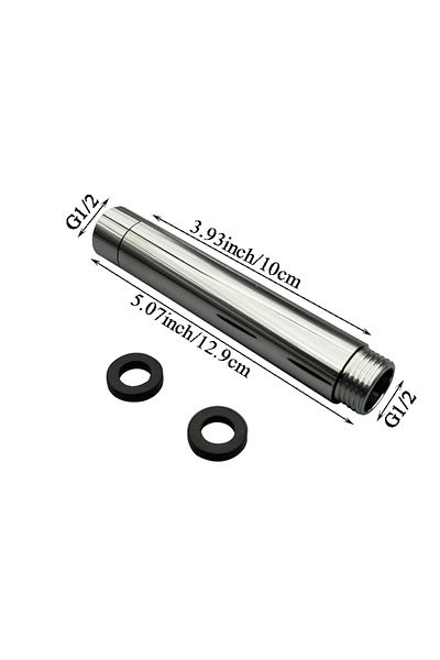 Bourdillat 10cm Chrome 10/15/20/25/30cm Shower Head Extension Arm G1/2 , Shower Head Extender Water Outlet Dura