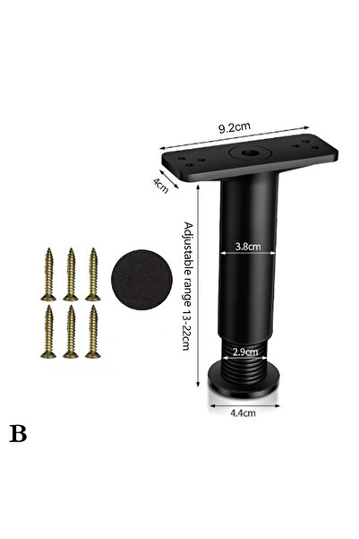 Choice XSHG2390-B دعامة سرير تلسكوبية قابلة للتعديل، مصنوعة من البلاستيك المق...