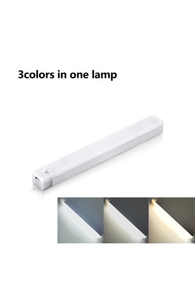 CENSHION 3Color in 1 lamp 50CM LED Bar Lights Type C Rechargeable Motion Sensor Dimmable Detector Night Light