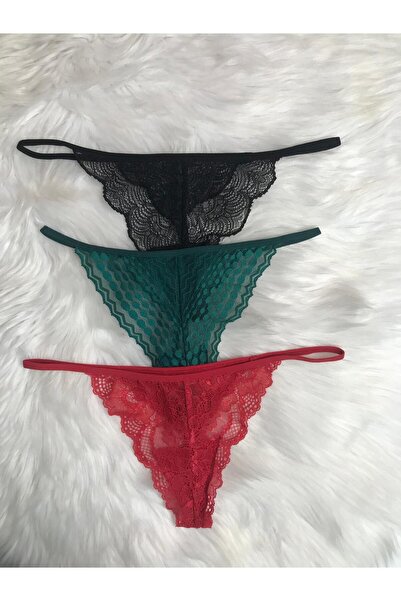 Masal Lingerie Γυναικεία εσώρουχα στρινγκ 3 τεμαχίων