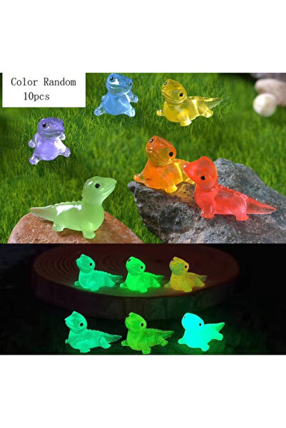 Choice 10pcs 10PCS Mini Lizards Glow At Dark Lizard Vivarium DIY Accessories ...