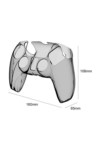 APWIKOGER Black Pc Cover Electronic Machine Accessories Clear Pc Cover Ultra Slim Protector Case For Ps5 Contr