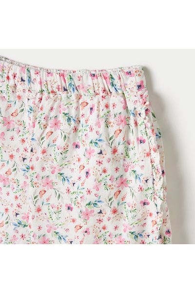 giggles All-Over Floral Print Shorts With Elasticated Waistband