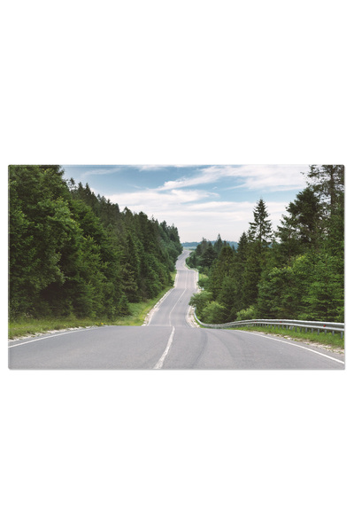 StoryGift Romania Tablou Canvas Drumul De Munte Serpentinat In Verdele Vara Drum, Serpentina, Munte, Calatorie, N