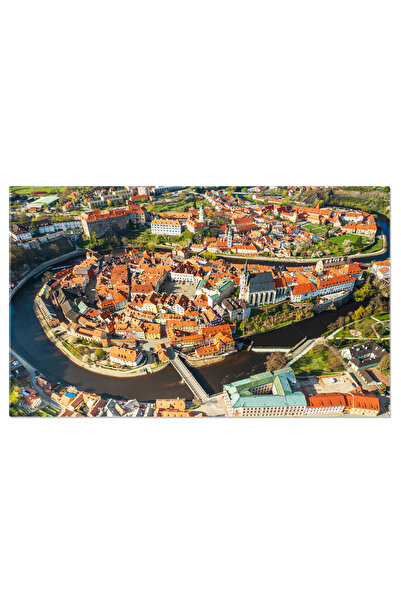 StoryGift Romania Tablou Canvas Orasel Medieval Orasul Vechi Cesky Krumlov Si...