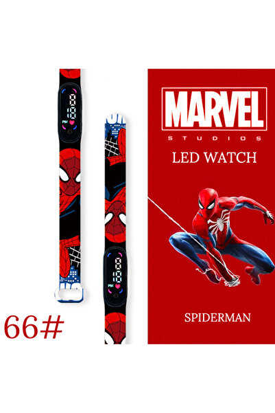 Choice ساعة أطفال سبايدرمان الجديدة 66، ساعة رياضية رجالية، سوار معصم، مقاومة...