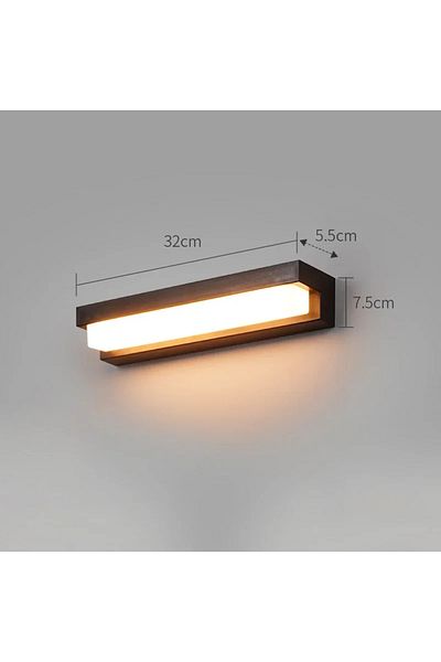 Choice 32CM 3 light colors LED Outdoor Solar Wall Lights Waterproof Solar Light Balcony Villa Doorway Cour