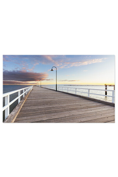 StoryGift Romania Tablou Canvas Pontonul Kerford Rd La Apus In Melbourne, Australia Iii, Albert Park, Arhitectura