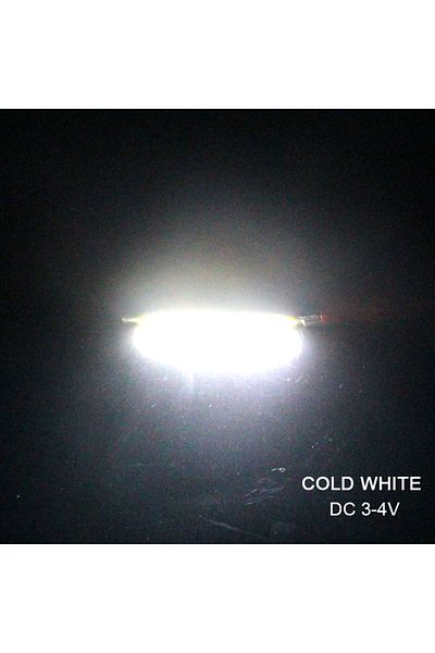 cooleeon 3W (10pcs) Cold White 3V 10pcs 60x8mm 2V 3V LED COB Light 3.7V Chip On Board Light Bar Warm Cold Whi