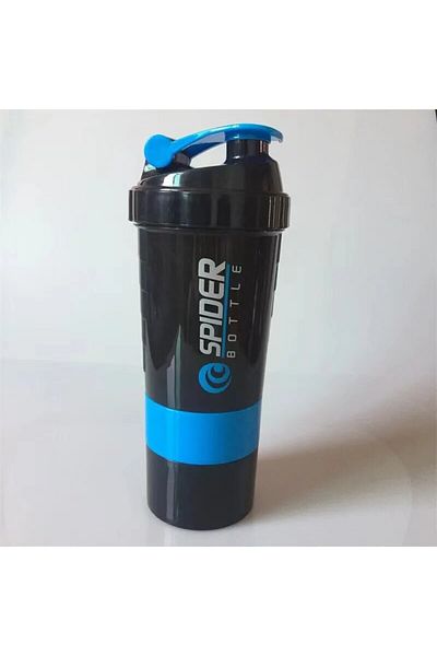 Choice blue 501-600ml 3 Layer Shake Cup Protein Powder Stirring Cup Fitness Sports Milk Shake Cup Gift Larg