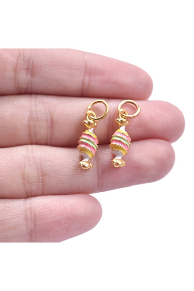 Choice M516-15 16Pcs Dripping Oil Alloy Fashionable Pendant Candy Ice Cream Fries Jewelry Craft Products Ch