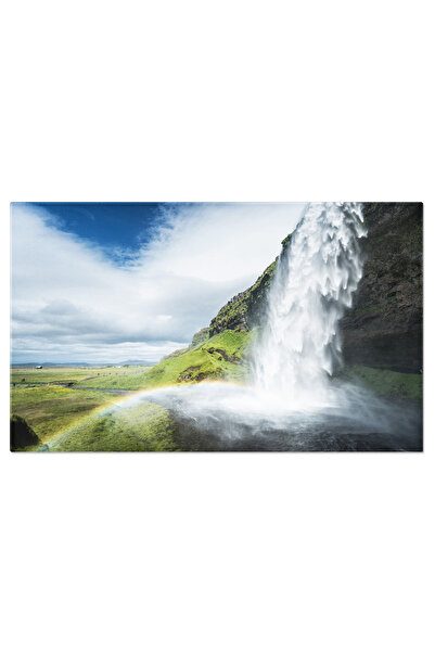 StoryGift Romania Tablou Canvas: Harmonie Naturala - Seljalandfoss In Toata Splendoarea Sa