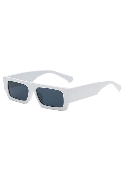 Choice show as picture white Retro Square Sunglasses Fashion Small Frames Men Women Shades Rectangle Vintag