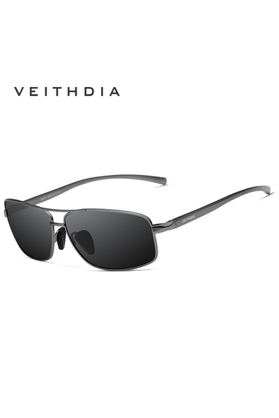 Choice box add cloth GRAY VEITHDIA Brand Sunglasses Polarized UV400 Lens Men'...