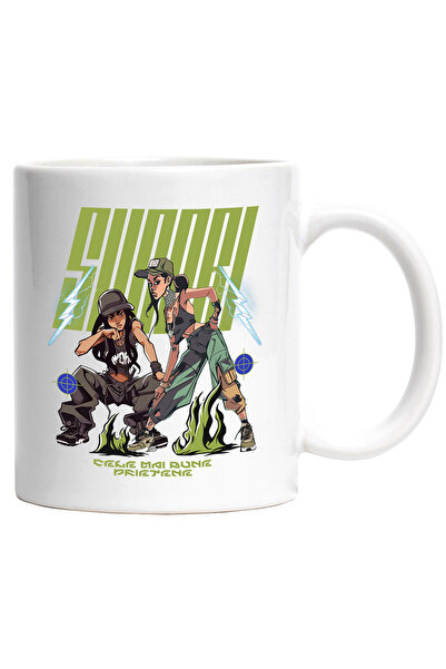 StoryGift Romania Cana Surori Cele Mai Bune Prietene Iubire Pura, 330ml, Cera...