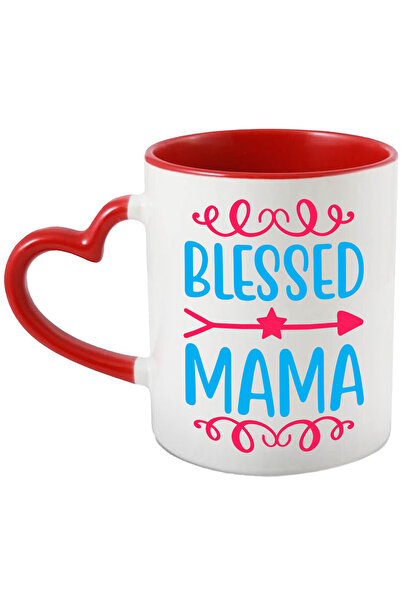 StoryGift Romania Cana cu o sageata pentru o mama binecuvantata cu o familie fericita cu Maner Ini, Cu Maner Inim STG