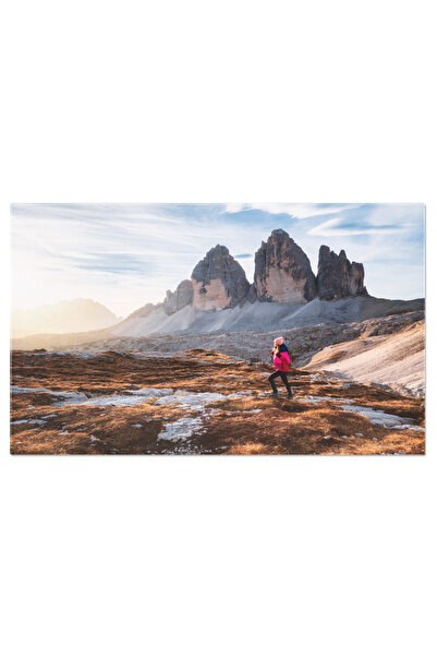 StoryGift Romania Tablou Canvas - Peisaj Montan La Apus: Drum Prin Stanci