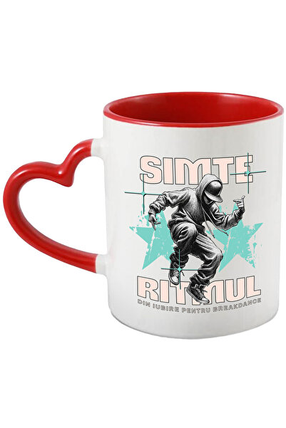 StoryGift Romania Cana dansator breakdance din iubire simte ritmul, 330ml, Ce...