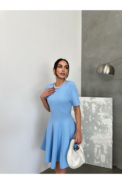 MEECY Rochie de damă cu guler oval