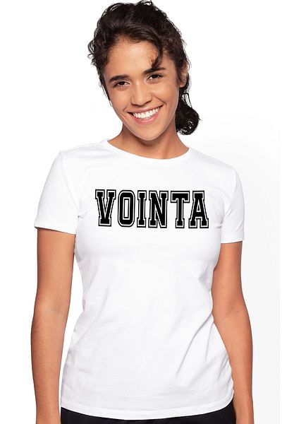 StoryGift Romania Tricou Femei Vointa, Mesaj Motivational, Text Inspirational, Self Care, Cu Impr Wht_l 1
