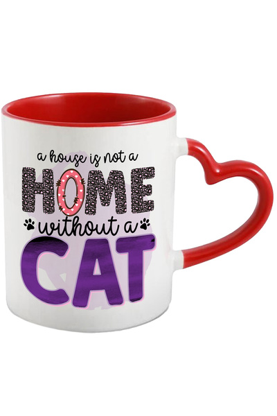 StoryGift Romania Cana Cu Mesajul "a House Is Not A Home Without A Cat", Casa...