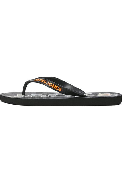 Jack & Jones Slapi JACK &JONES Logo Palm Print JNR - 12236507-Anthracite