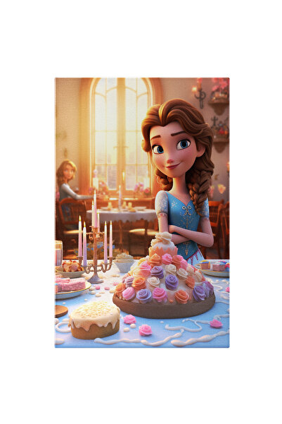 StoryGift Romania Tablou Canvas: Printesa Disney In Rochie Albastra Pasionata...