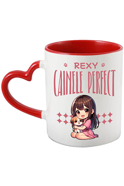 StoryGift Romania Cana Cu Fata Stil Asiatic Iubitoare De Caini Text Rexy Cain...