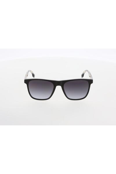 Mustang Men's Black-Smoked Organic Gradient (Uv) Glass Bone Closed Frame Rect...