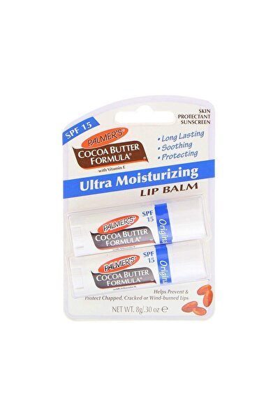 PALMER'S مرطب شفاه فائق الترطيب، عامل حماية من الشمس 15، عبوة من قطعتين، 0.30 أونصة (0.8 جرام)