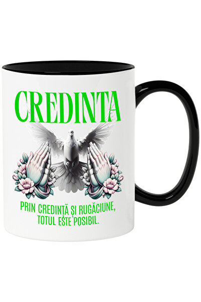 StoryGift Romania Cana Cu Porumbel Alb Puritate Maine Rugandu-se Text Credint...