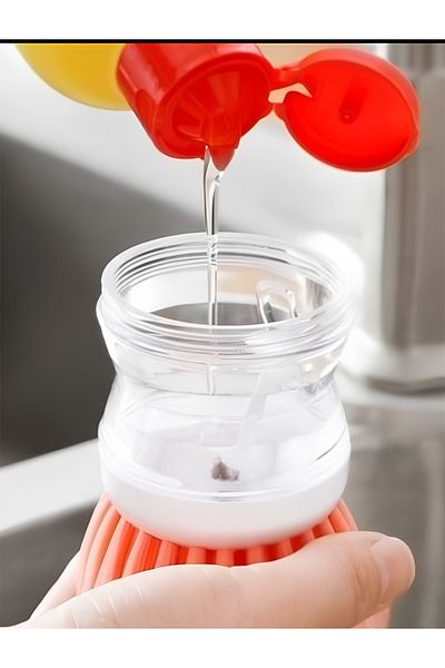 BALCI HEDİYELİK Dishwasher Brush with Detergent Tank