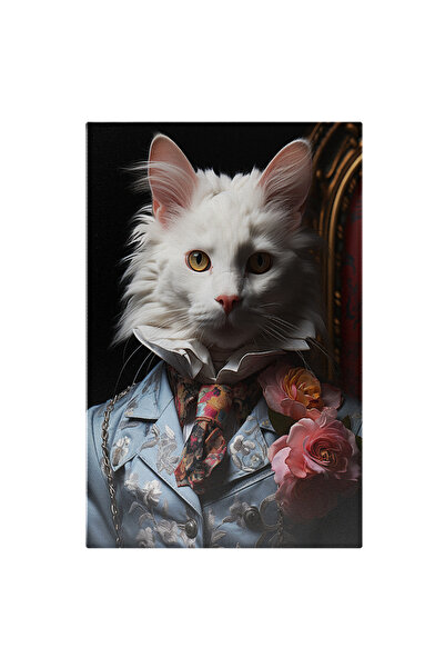 StoryGift Romania Tablou Canvas: Viziunea Animalică A Unei Pisici Renascentis...