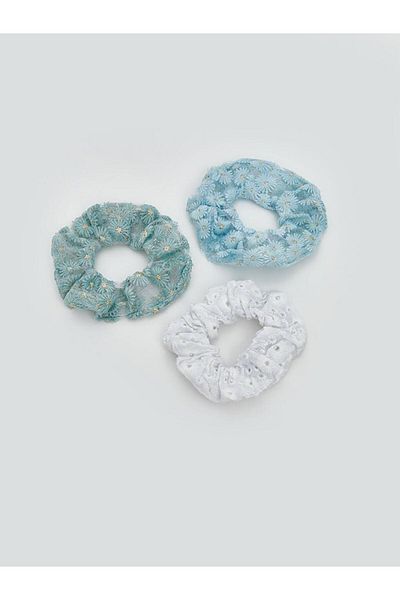 LC Waikiki Mixed Flower Embroidered Women's Rubber Buckle Set of 3 (S5)