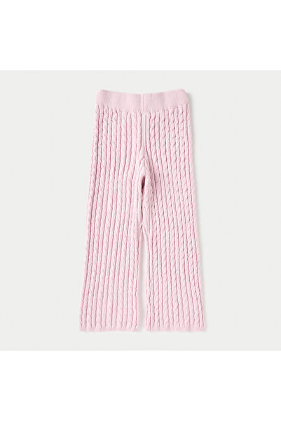 Juniors Textured Pullover and Wide Leg Pants Set