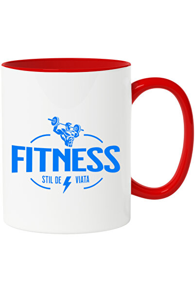 StoryGift Romania Cana Cu Silueta Umana Ridicare Gantere Sport Motivational S...