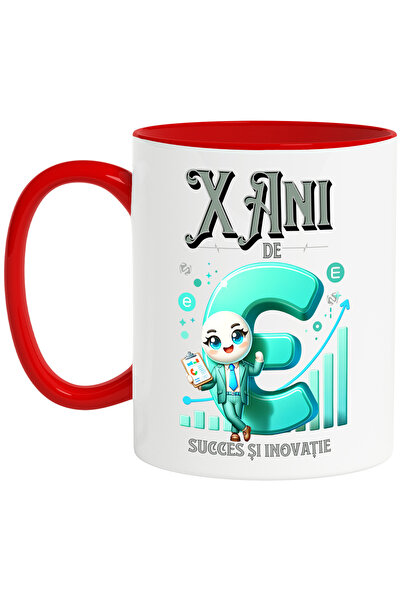 StoryGift Romania Cana Aniversare Afacere X Ani De Succes Si Inovatie, 330ml,...