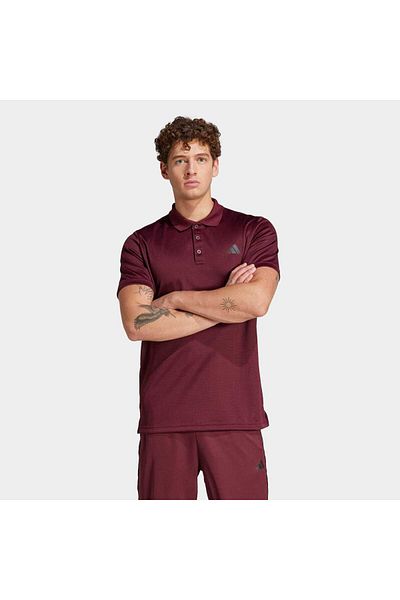 adidas Мъжка поло тениска Train Essentials в бордо (JP3822)