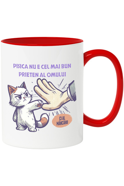 StoryGift Romania Cana PIsica batand palma cu un om, text haios PISICA , 330m...